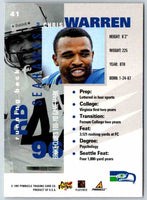 1995 Score Chris Warren #41