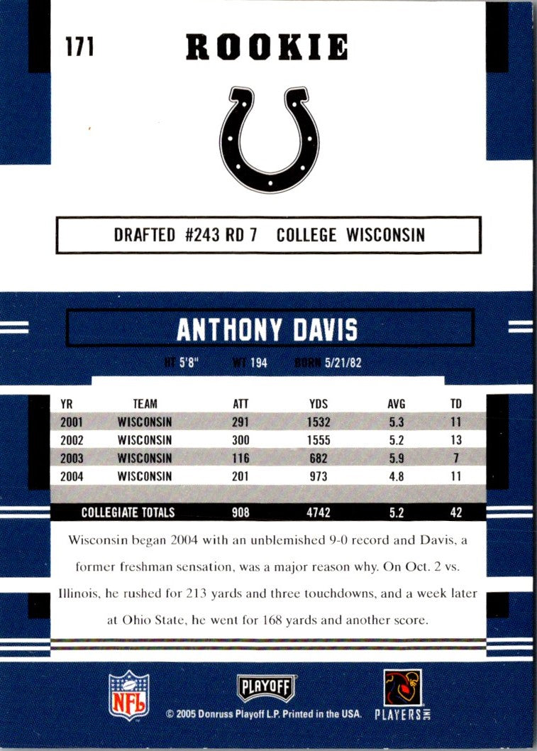 2005 Playoff Prestige Anthony Davis