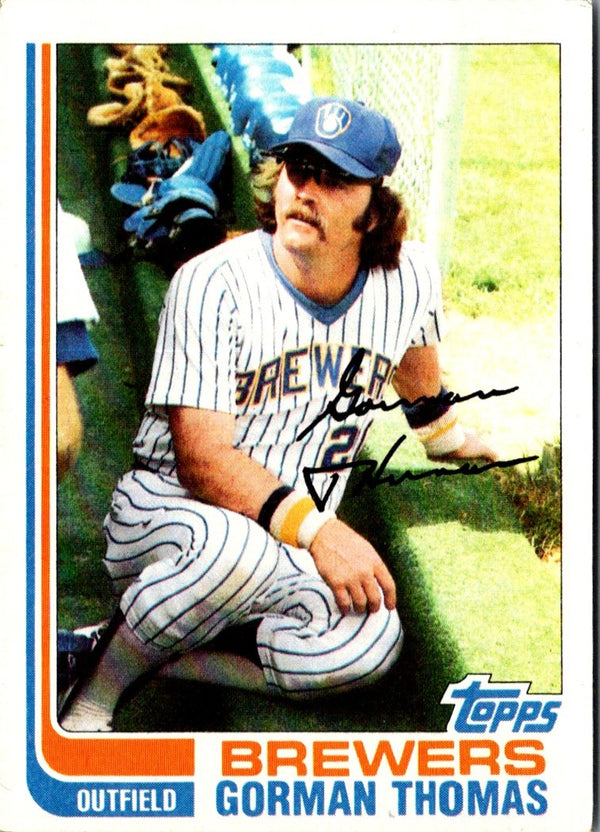 1982 Topps Gorman Thomas #324