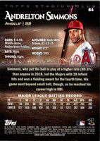 2019 Stadium Club Andrelton Simmons #84