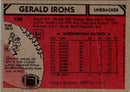 1980 Topps Gerald Irons