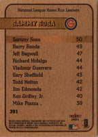 2002 Fleer Authentix Tickets Sammy Sosa #50