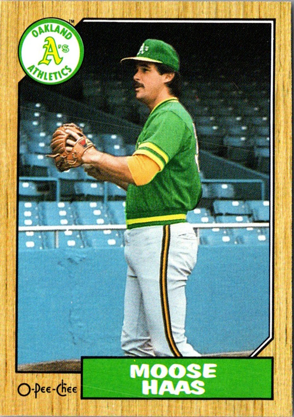 1987 O-Pee-Chee Moose Haas #369