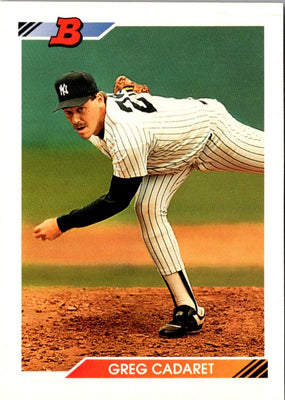 1992 Bowman Greg Cadaret #231