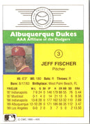 1990 CMC Albuquerque Dukes Jeff Fischer