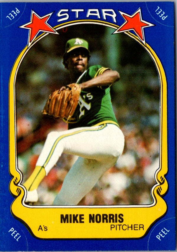 1981 Fleer Star Stickers Mike Norris #6