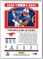 2019 Panini Contenders Draft Picks Collegiate Ticket Blue Foil Courtland Sutton #24
