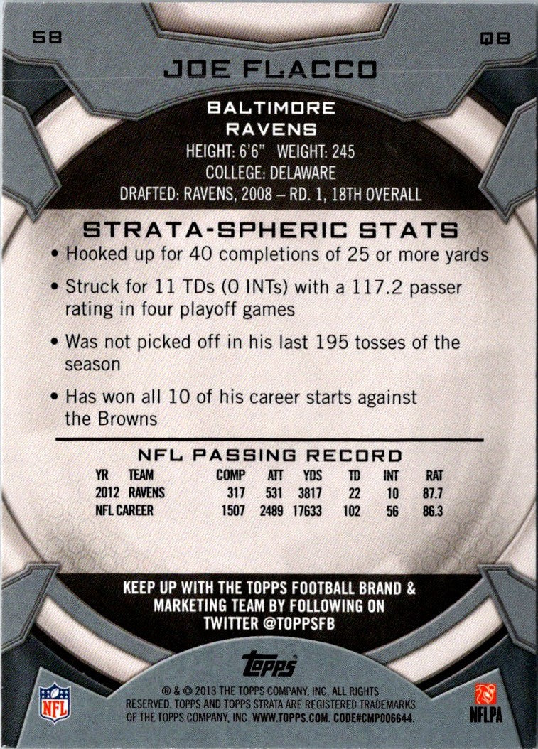 2013 Topps Strata Joe Flacco