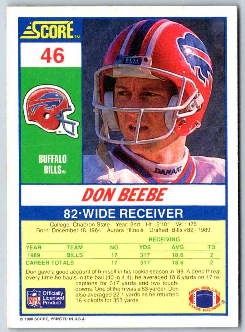 1990 Score Don Beebe