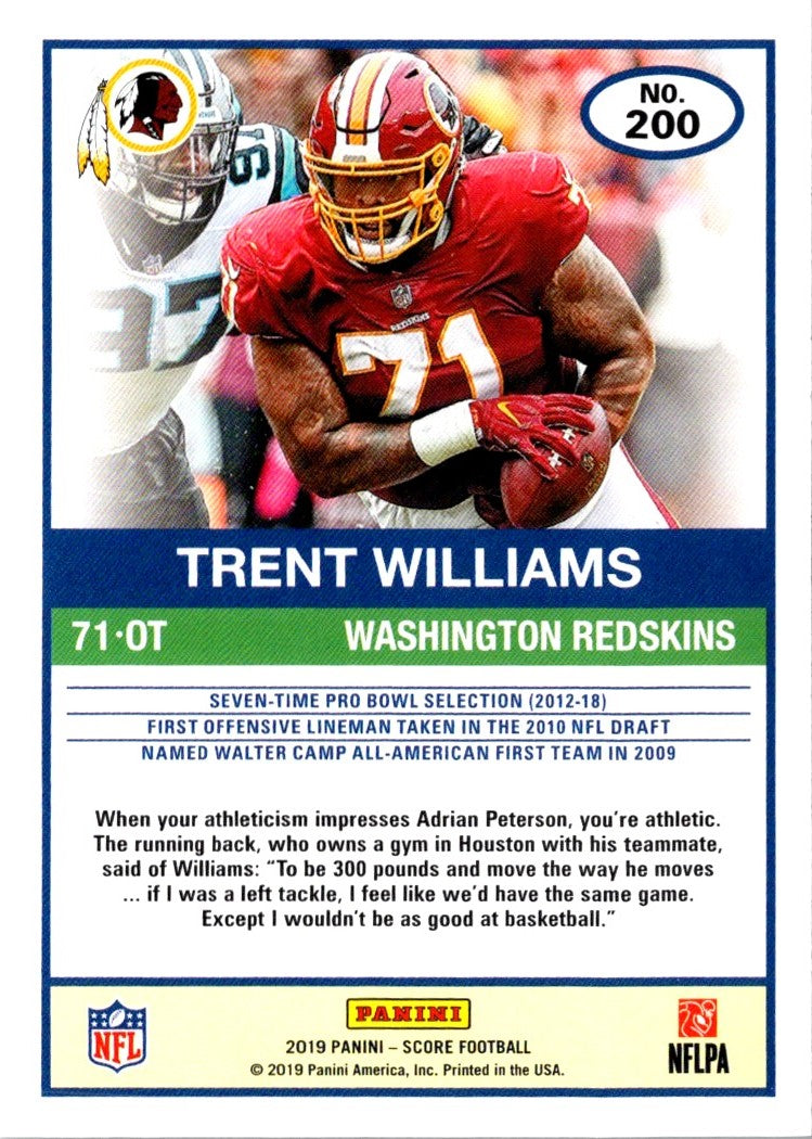 2019 Score Trent Williams