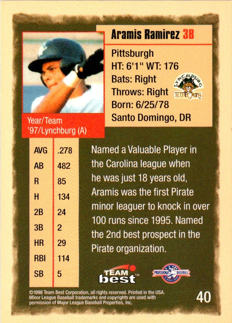 1998 Team Best Aramis Ramirez