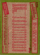 1985 Topps Steve Henderson