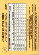 1985 Donruss Joe Price