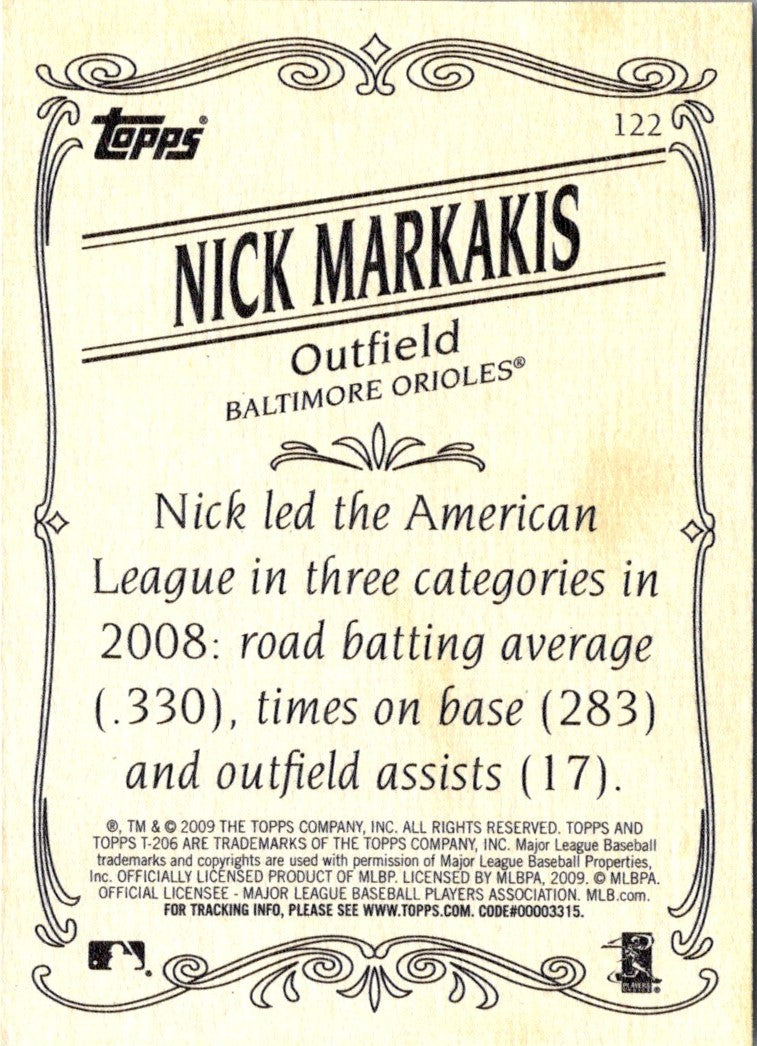 2009 Topps 206 Nick Markakis