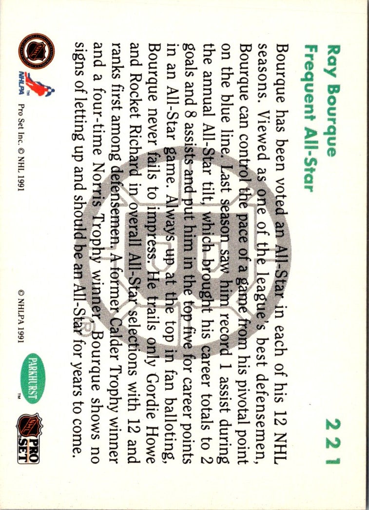 1991 Parkhurst Ray Bourque