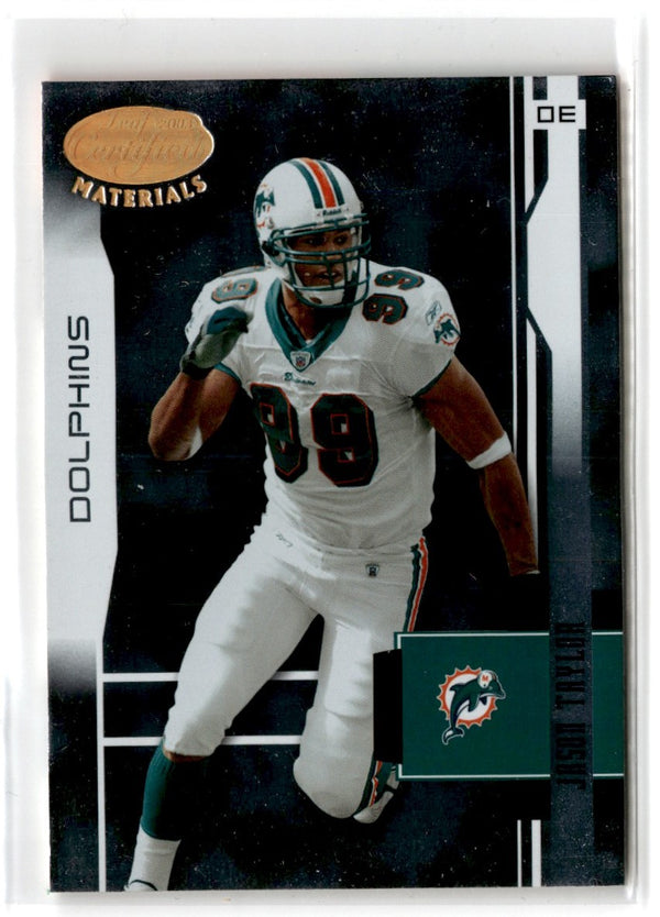 2003 Leaf Certified Materials Jason Taylor #66 Certified