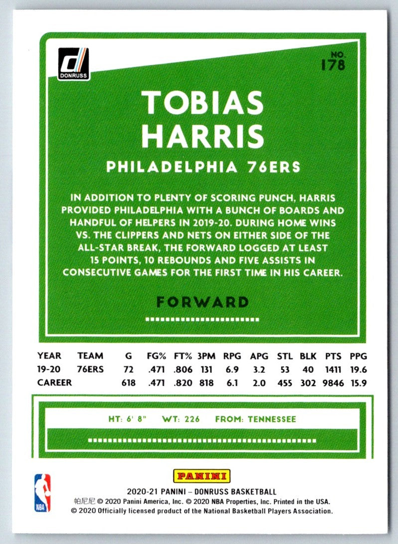 2019 Donruss Tobias Harris