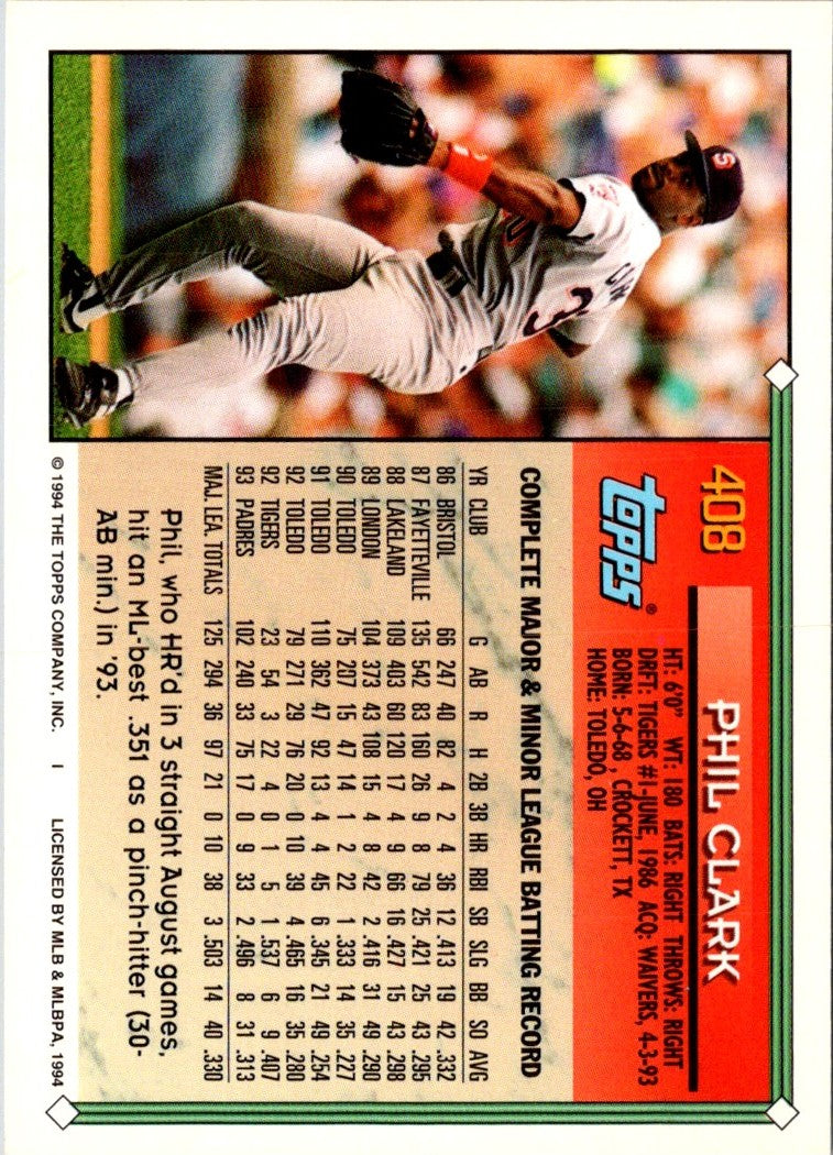 1994 Topps Phil Clark