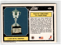 1991 Score American Wayne Gretzky (Lady Byng Trophy) #434