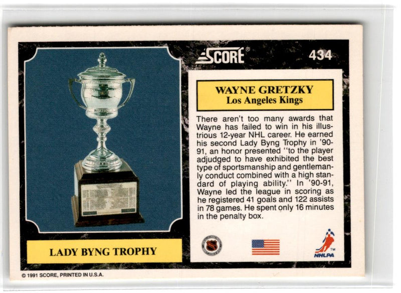 1991 Score American Wayne Gretzky (Lady Byng Trophy)