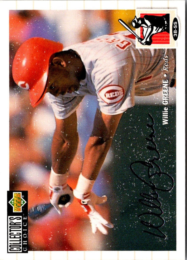 1994 Collector's Choice Willie Greene #116 Silver Signature