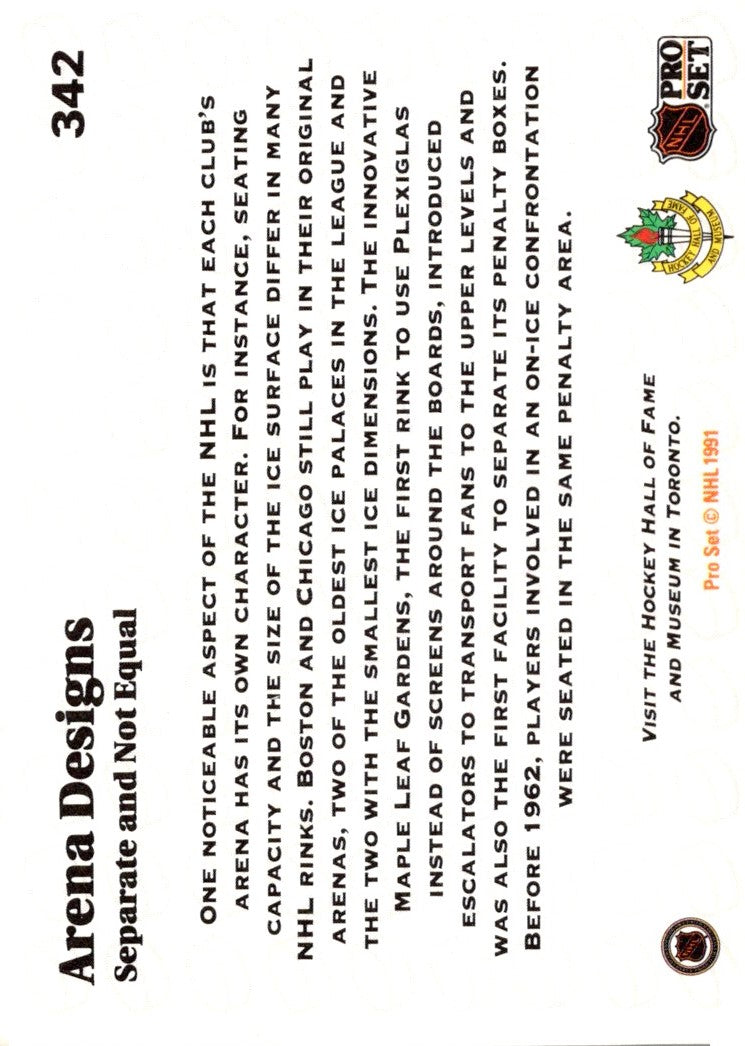 1991 Pro Set Arena Designs