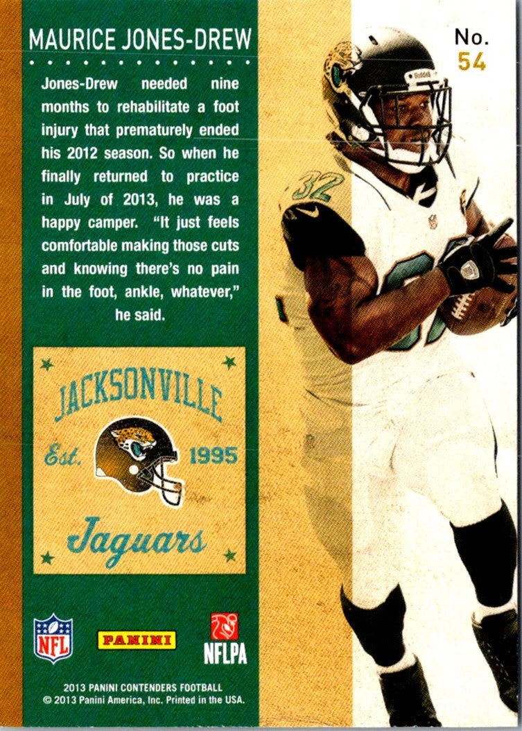 2013 Panini Contenders Maurice Jones-Drew