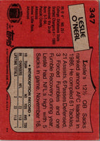 1987 Topps Leslie O'Neal #347 Rookie