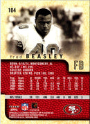 2002 Fleer Genuine Fred Beasley