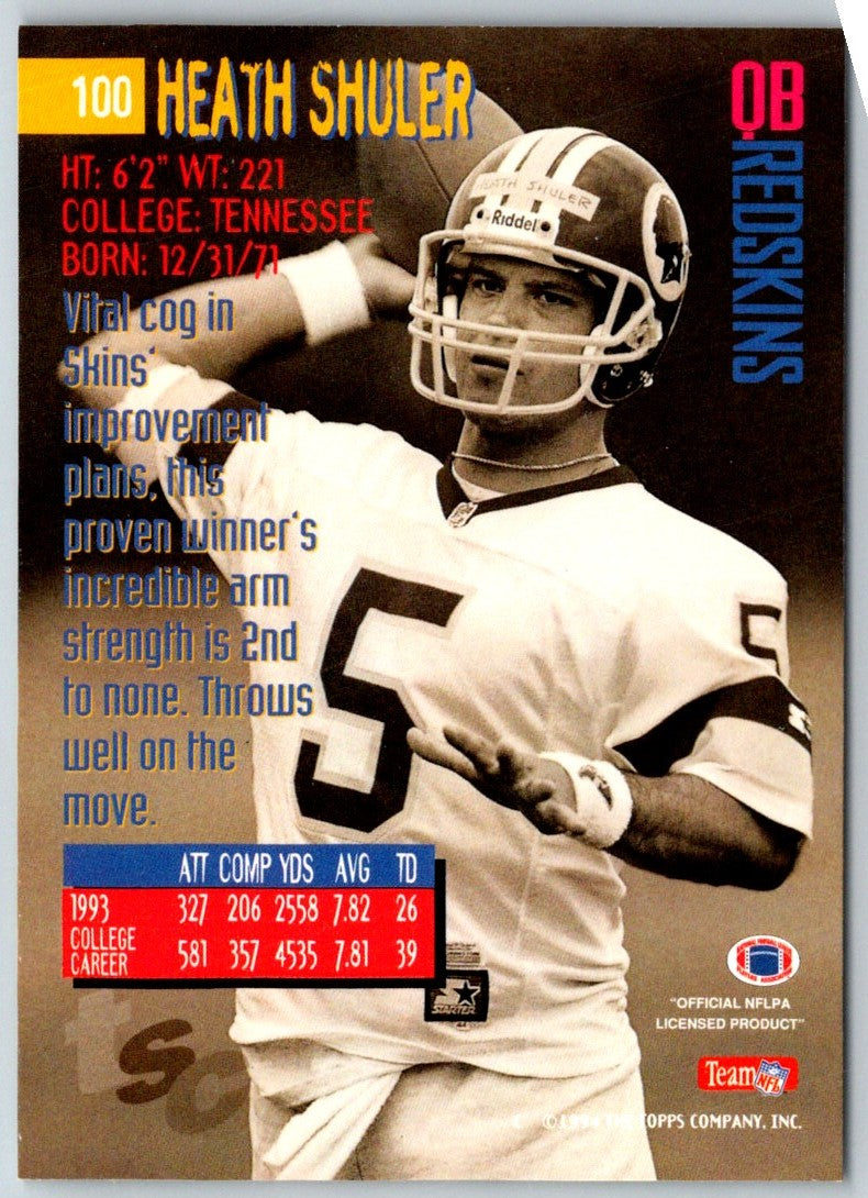 1994 Stadium Club Heath Shuler