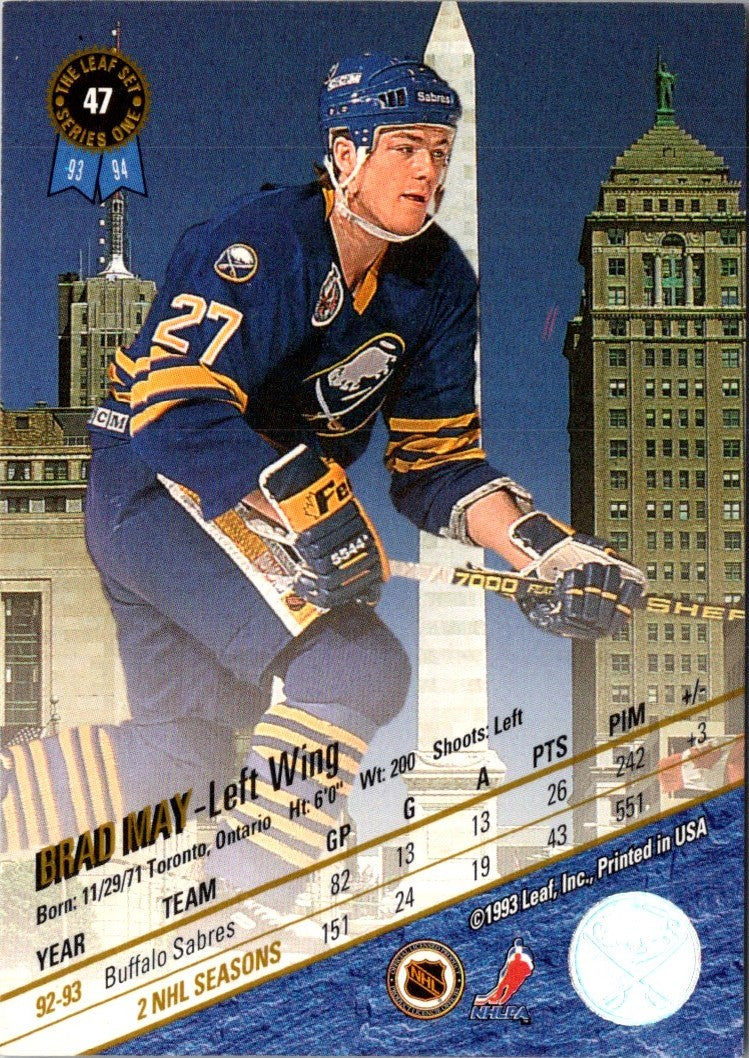 1993 Leaf Brad May