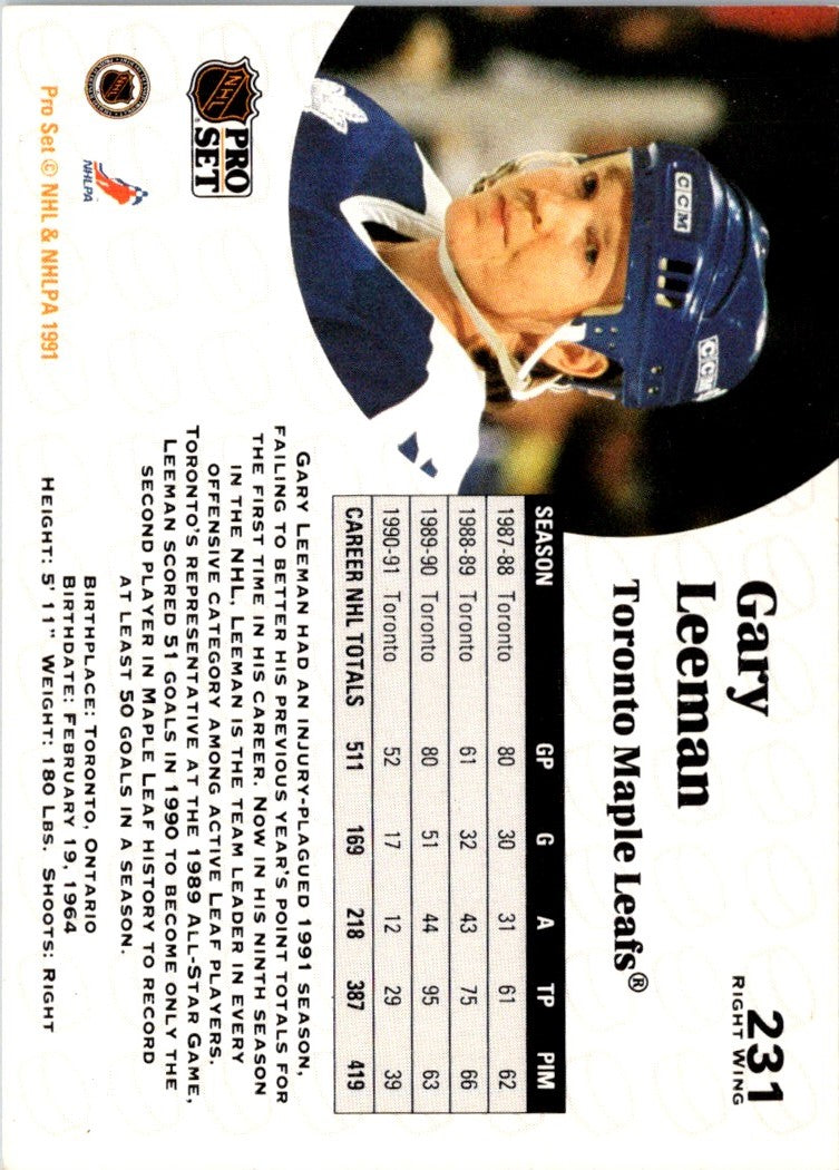 1991 Pro Set Gary Leeman