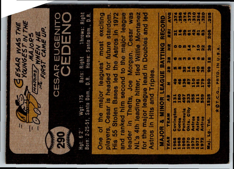 1973 Topps Cesar Cedeno