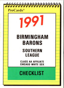 1991 ProCards Checklist