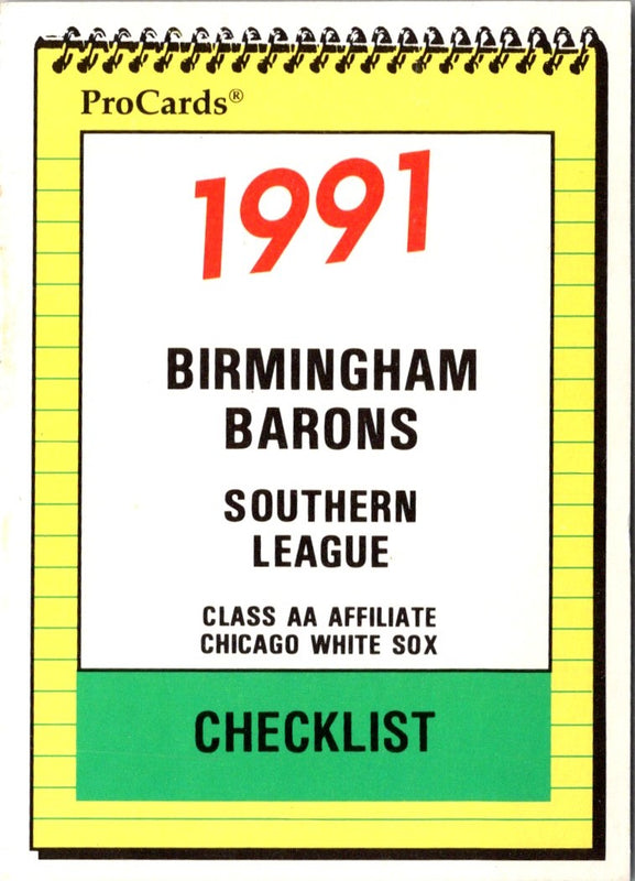 1991 ProCards Checklist #1473
