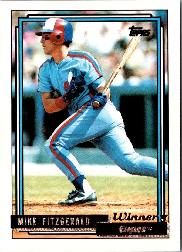 1992 Topps Mike Fitzgerald #761