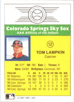 1990 CMC Colorado Springs Sky Sox Tom Lampkin #12