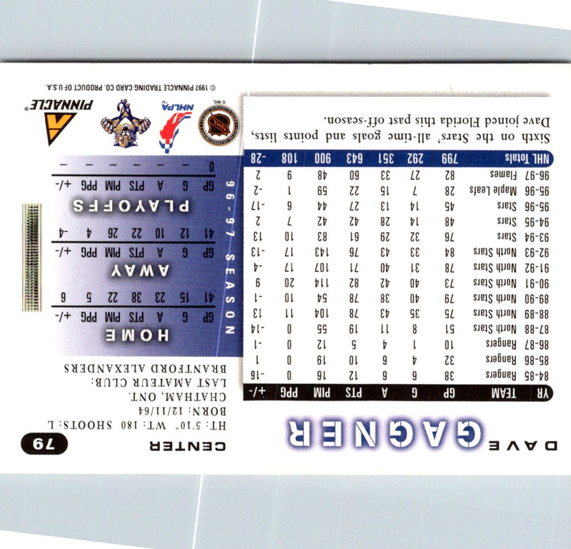 1997 Score Dave Gagner