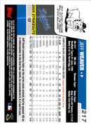 2006 Topps Jeff Weaver