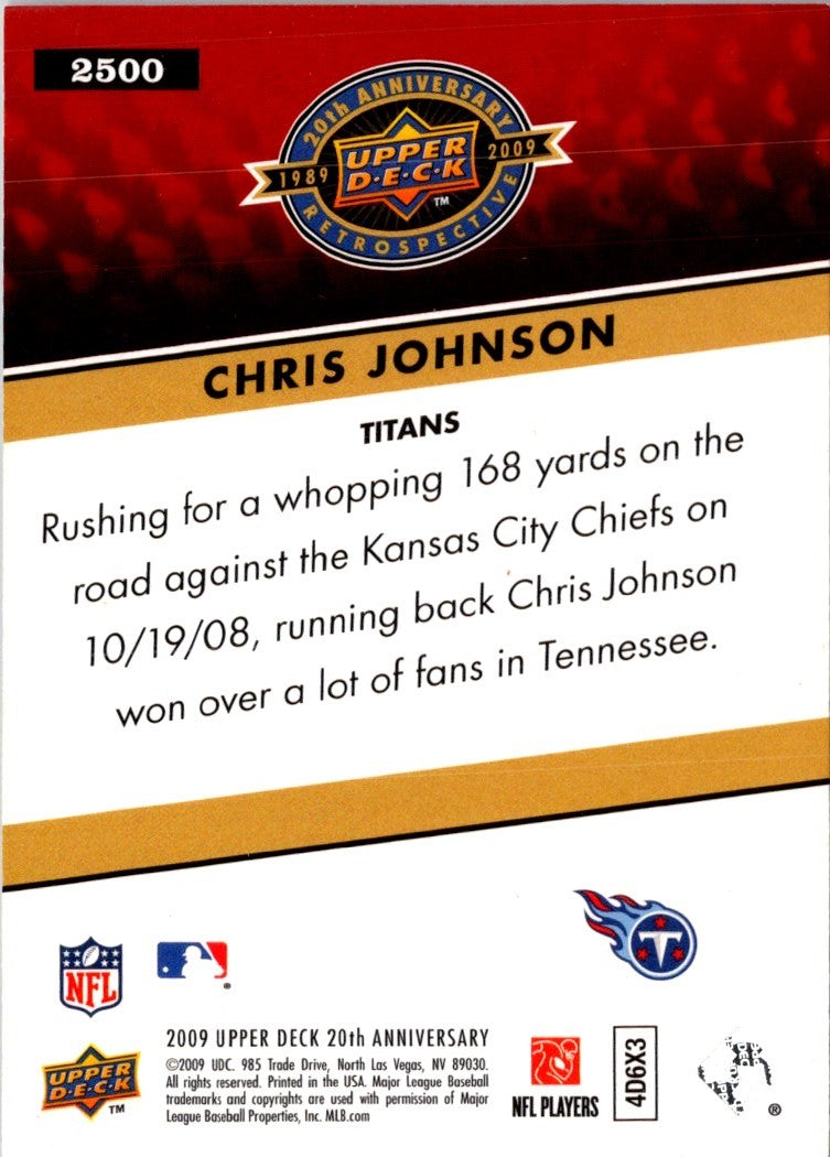 2009 Upper Deck Goodwin Champions Chris Johnson