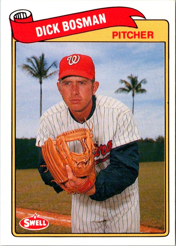1989 Swell Baseball Greats Dick Bosman #124