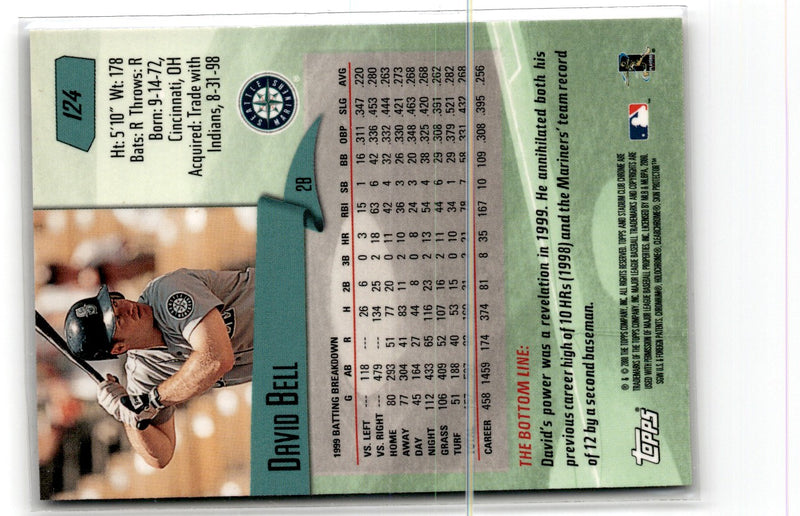 2000 Stadium Club Chrome David Bell