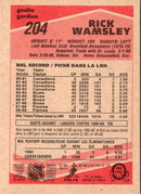 1989 O-Pee-Chee Rick Wamsley