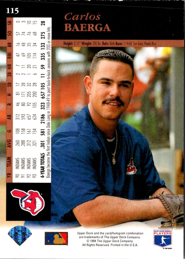 1991 Stadium Club Carlos Baerga