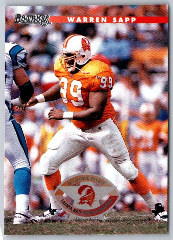 1996 Donruss Warren Sapp #168