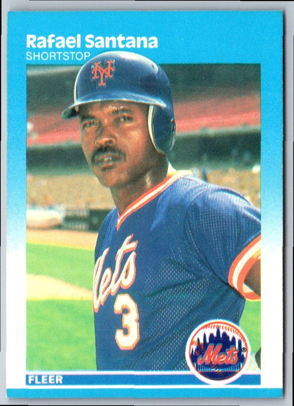1987 Fleer Rafael Santana #21