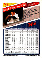 1993 Topps Scott Kamieniecki #749