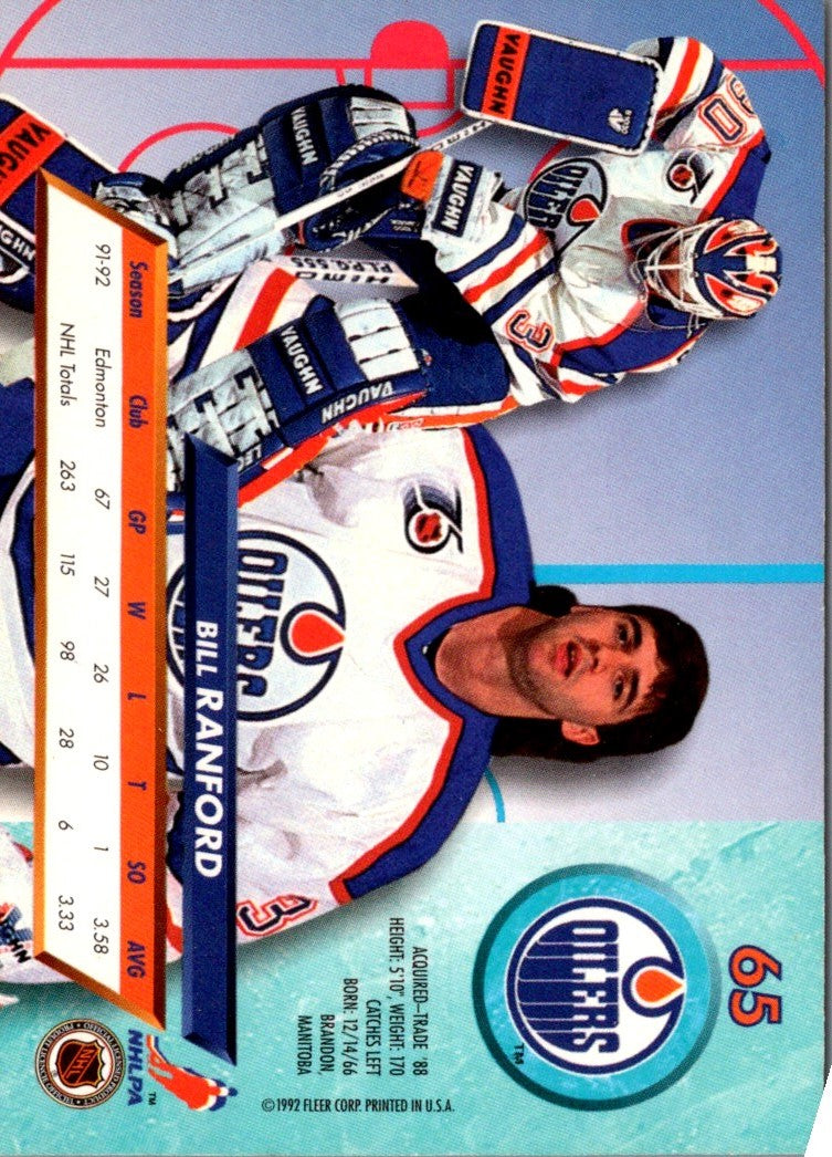 1992 Ultra Bill Ranford