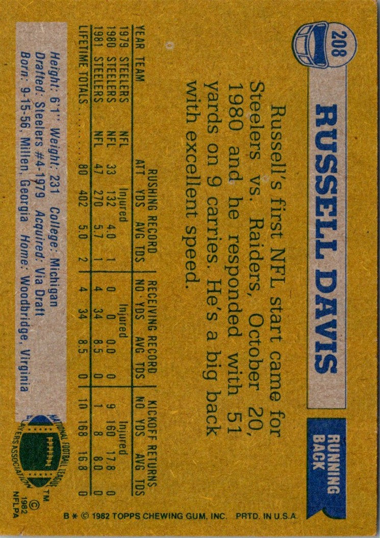 1982 Topps Russell Davis