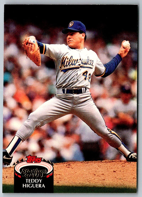 1992 Stadium Club Teddy Higuera #208